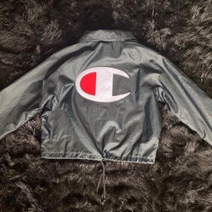 Champion Cropped Button Up Jacket